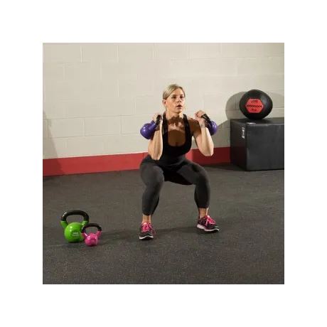 Набор гирь Body Solid 56,6 кг (125LB) цветных обрезиненных - Фото 6