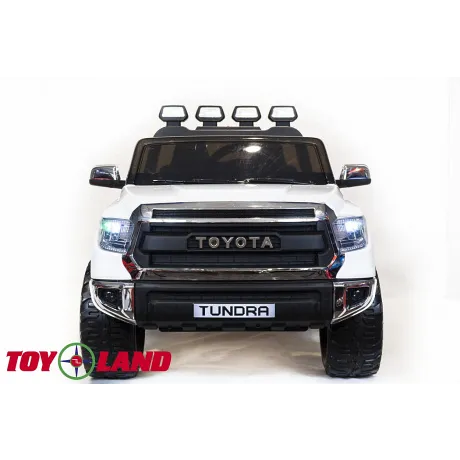 Детский электромобиль ToyLand TOYOTA TUNDRA MINI белый - Фото 2