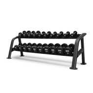 BRONZE GYM BGDBR025-250 Набор обрезиненных гантелей , 2.5-25 кг - 10 пар